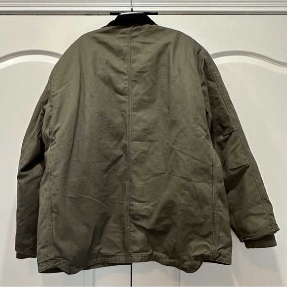 Gravel Gear Washed Chore Coat Moss Full Zip Workwear Heavy Jacket Size XXL - Picture 3 of 9